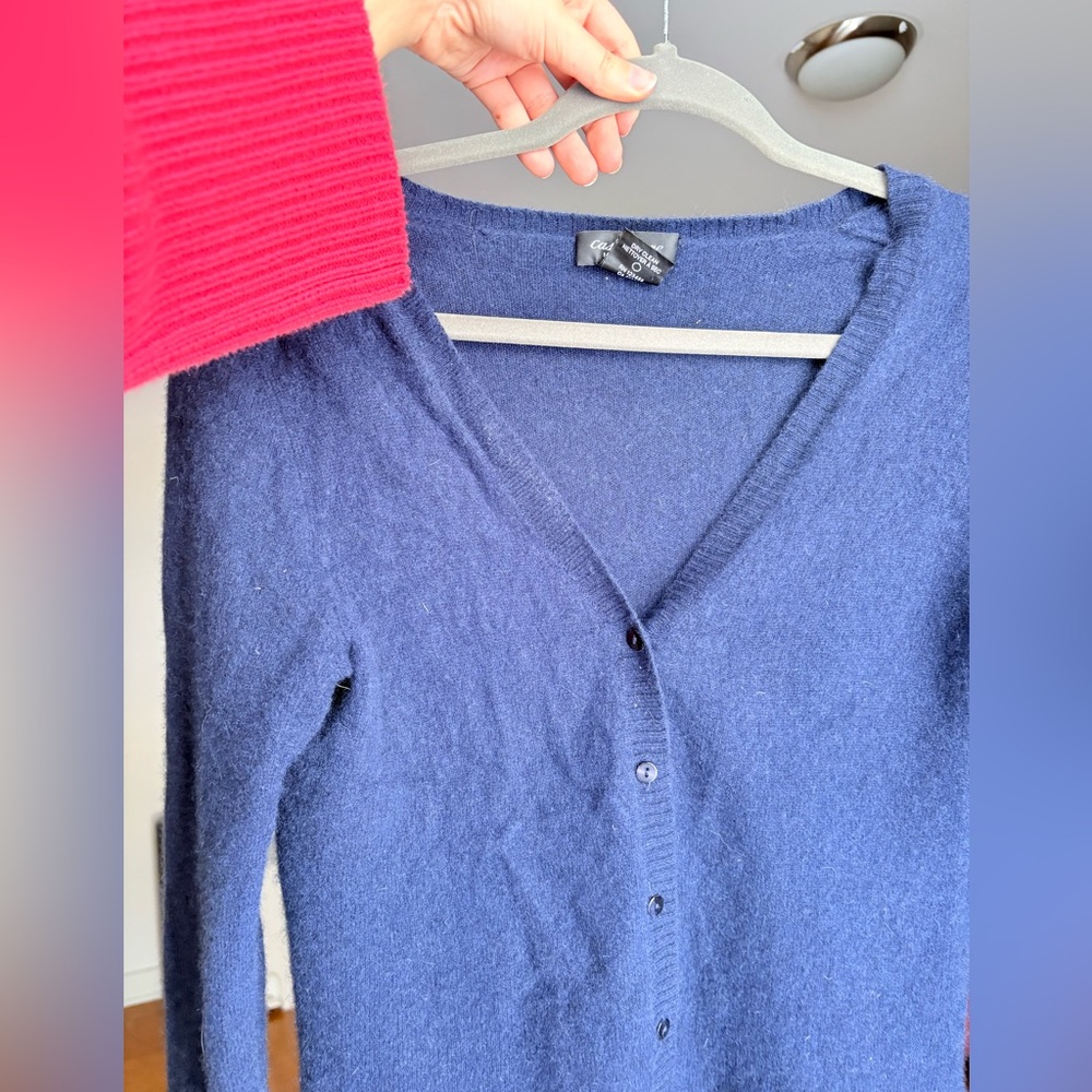 Lord & Taylor Cashmere Button-Up Cardigan